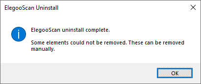 Uninstallation complete
