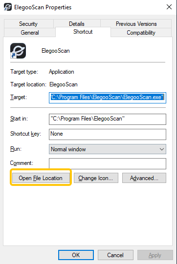 Open the installation directory
