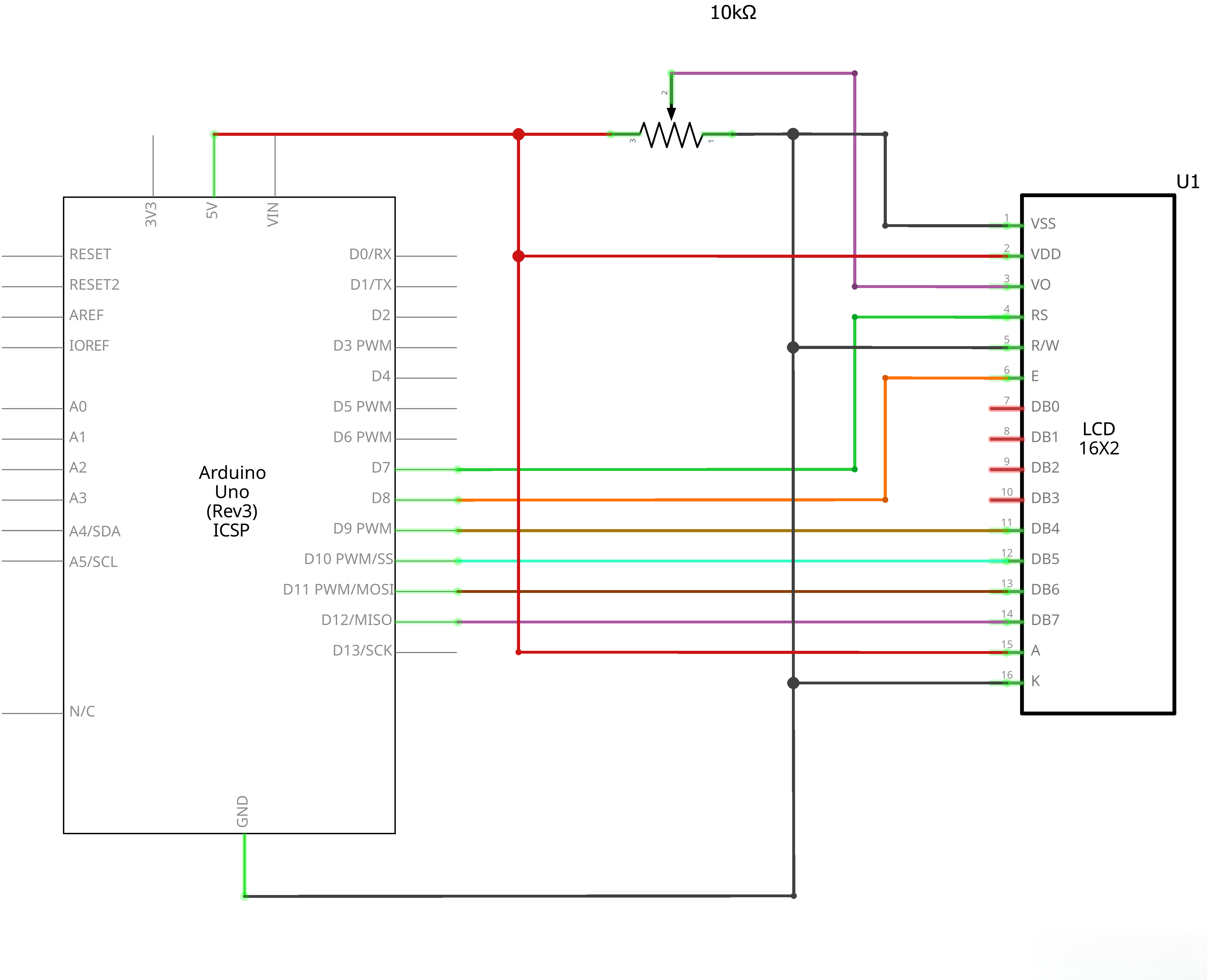 Arduino Uno R3 Display Module 2.25 LCD 1602 UNO | ELEGOO Wiki